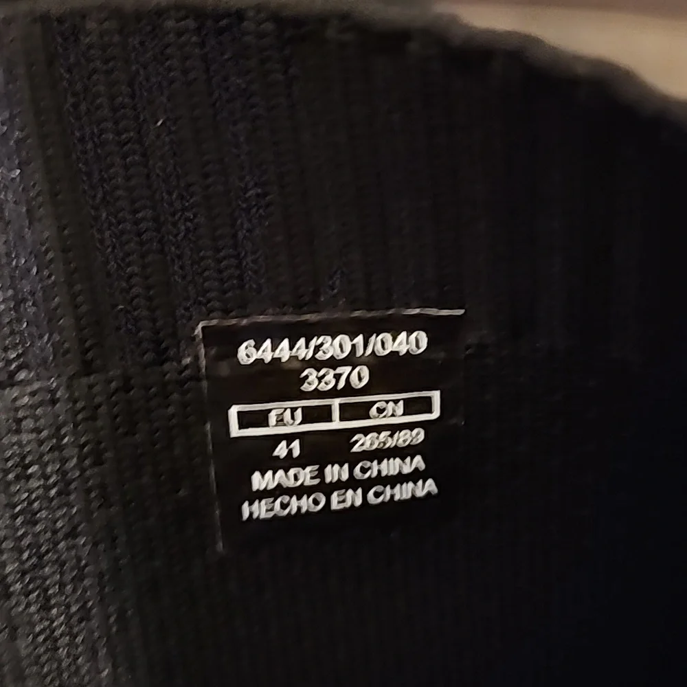 Zara Over-the-Knee Fabric  Black & White Sneakers